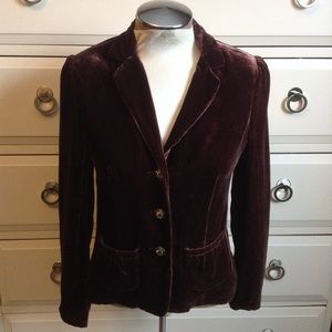 PURSUITS LTD brown velvet vintage style jacket 4 P